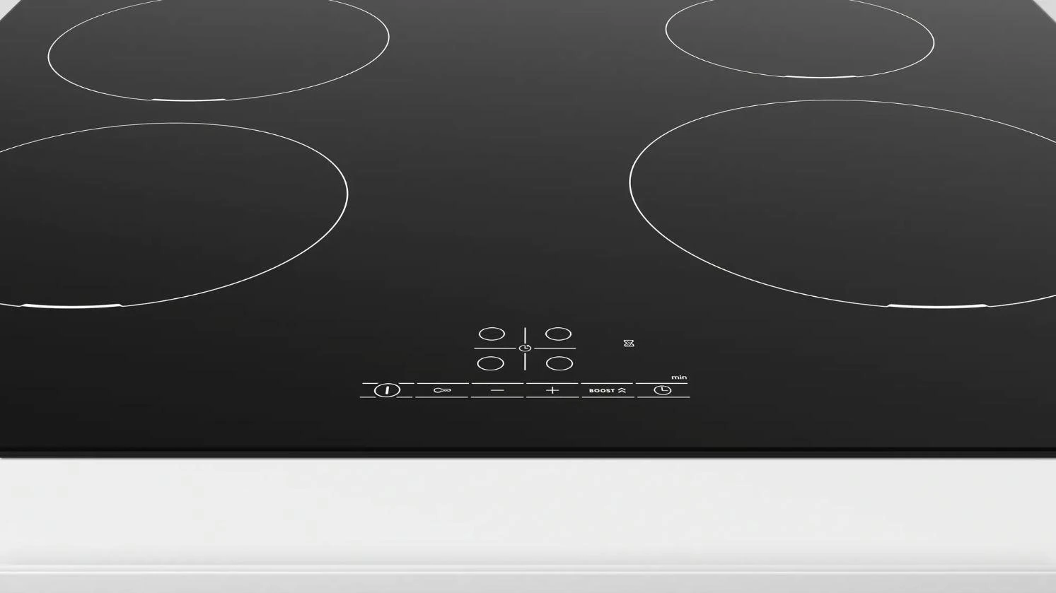 Bosch PIE611BB5E Serija 4, Indukcinė kaitlentė, 60 cm, Juodas, kaitlentė be rėmo