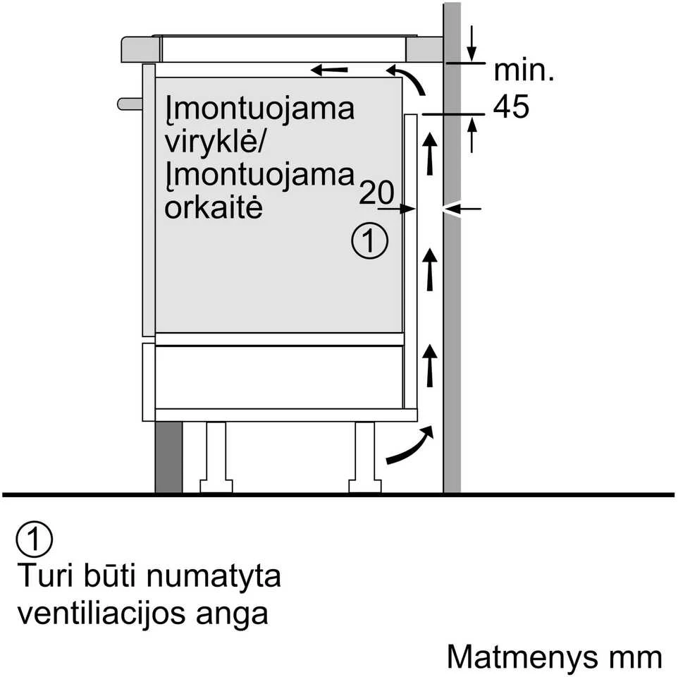 Įmontuojama indukcinė kaitlentė Bosch PUE612BB1J, balta
