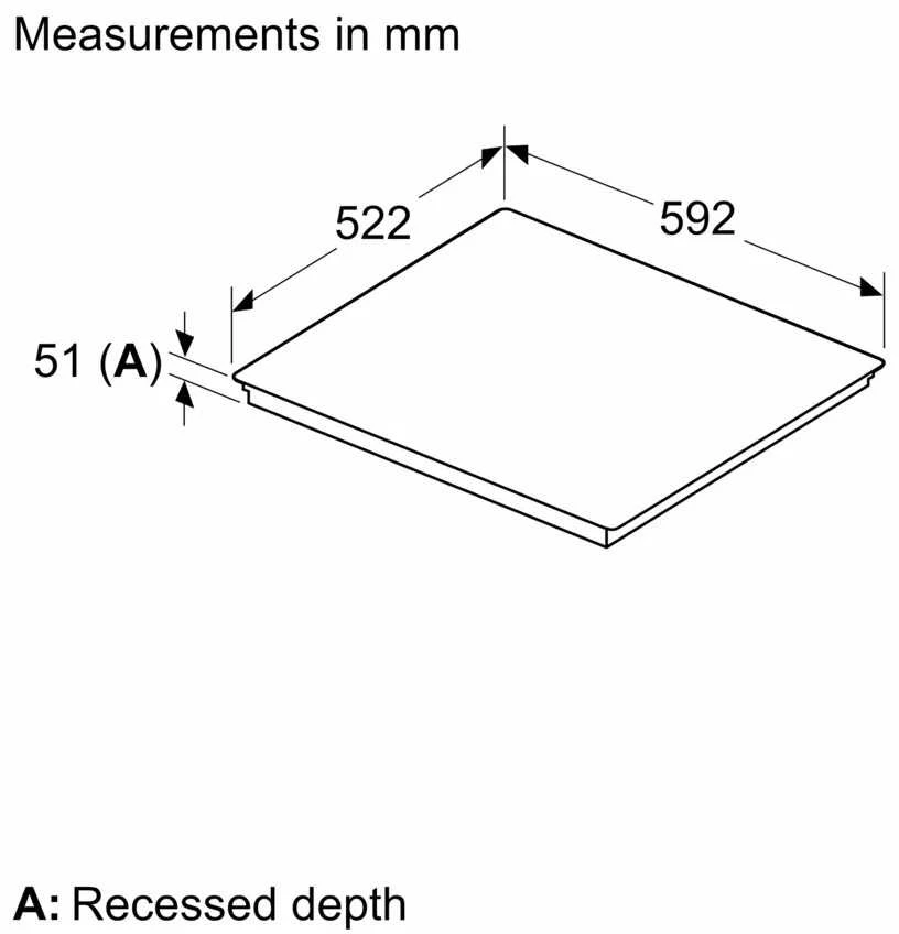 Bosch Series 6 PVS631HC1E Juodas Įmontuojama 59,2 cm Zonos indukcinė kaitlentė 4 zona(s)