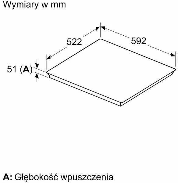 Kaitlentė Indukcinė Viryklė - Siemens ED65KHSB1E 4 Zonos 6900W Juoda