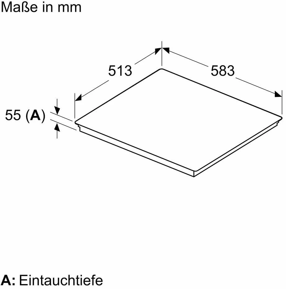Įmontuojama indukcinė kaitlentė Siemens ED645HQC1E