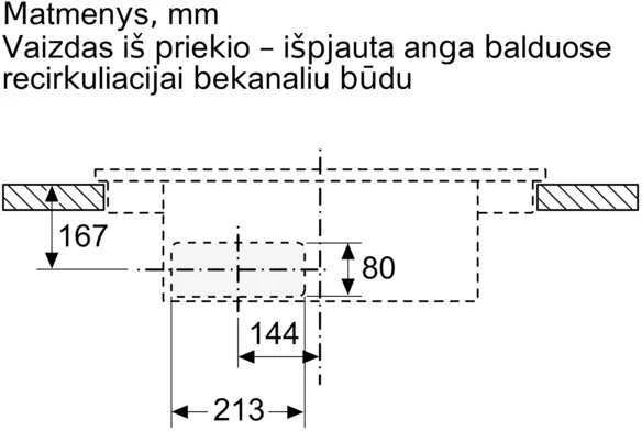 Kaitlentė su integruotu gartraukiu Bosch PVS611B16E  60cm.