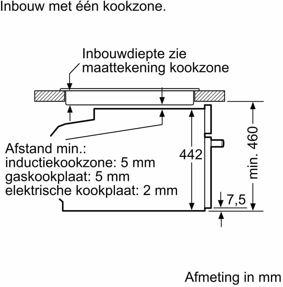Įmontuojama kompaktiška orkaitė Siemens CB734G1B1