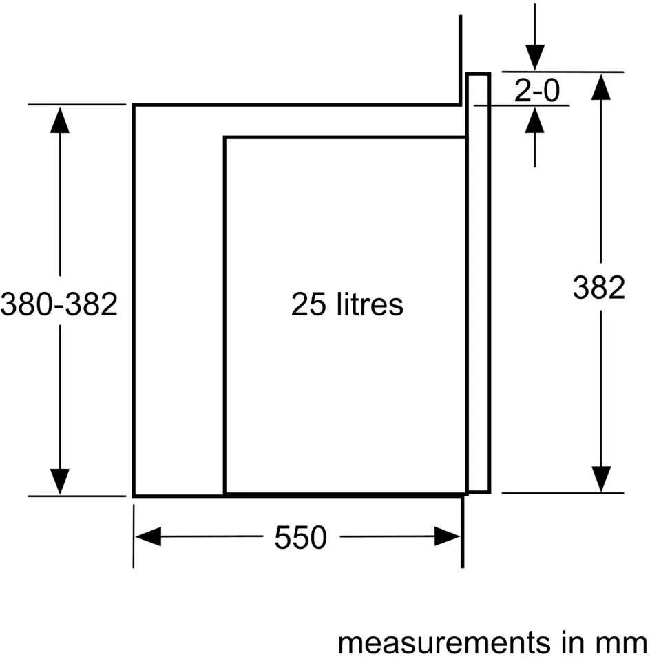 Įmontuojama mikrobangų krosnelė Bosch BEL554MB0