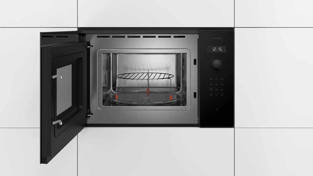 Įmontuojama mikrobangų krosnelė Bosch, Serija 4, BEL454MB1F, su griliu