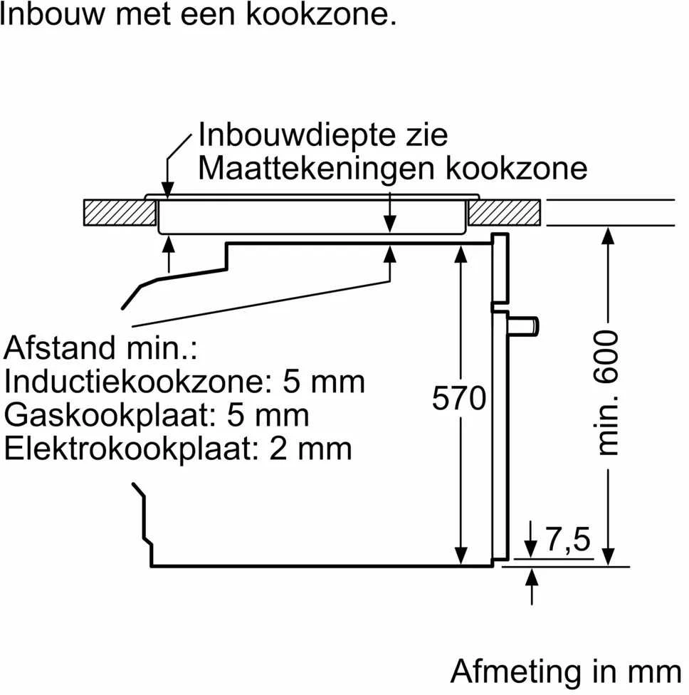 Įmontuojama orkaitė Bosch HBG536EB4