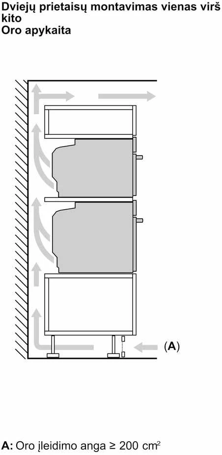 Bosch HBG7763B1 Serija 8, Įmontuojamoji orkaitė, 60 x 60 cm, Juodas