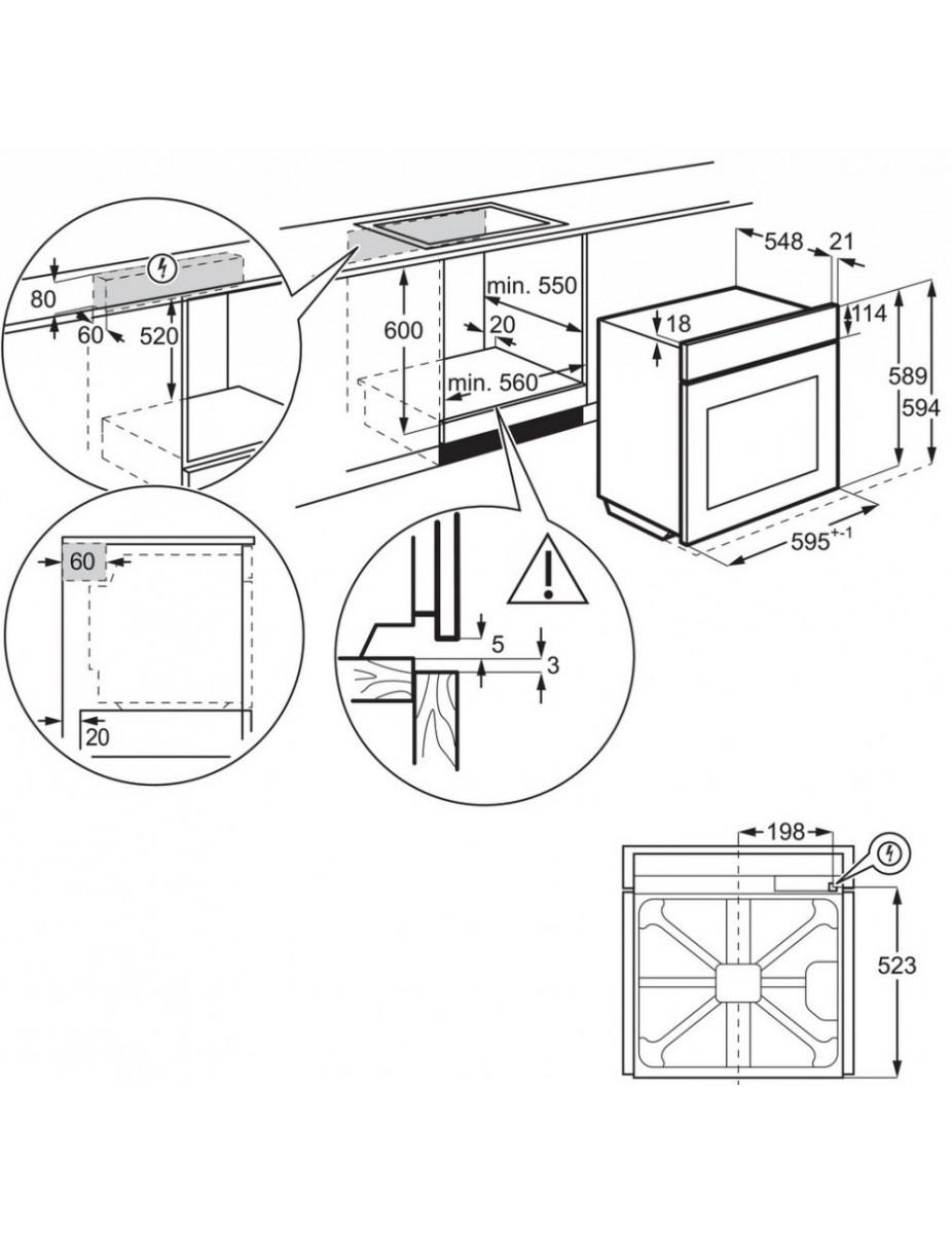 Orkaitė Electrolux COE7P31X2, modelis COE7P31X2, žema kaina Varle.lt