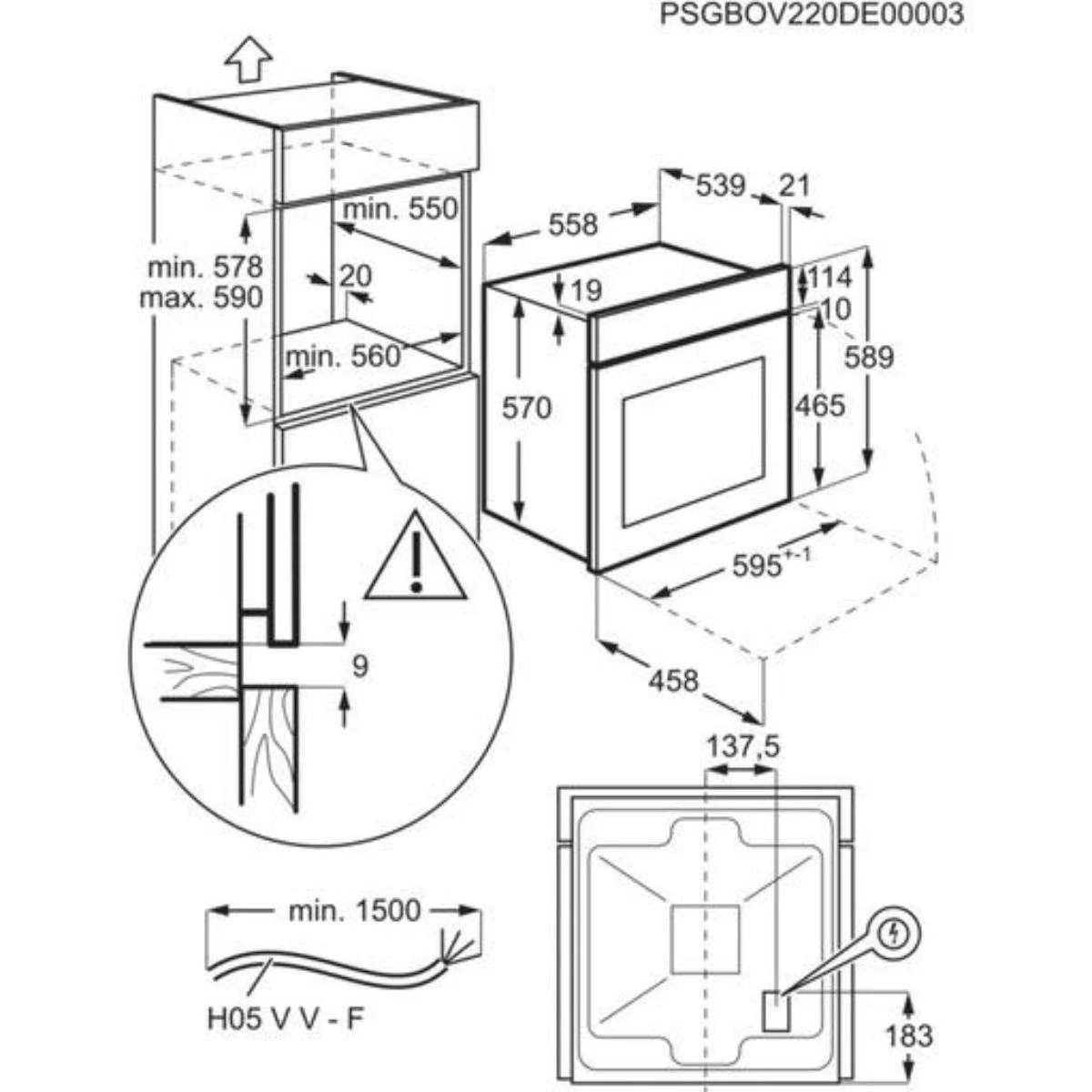 Orkaitė Electrolux EOF3H40BX