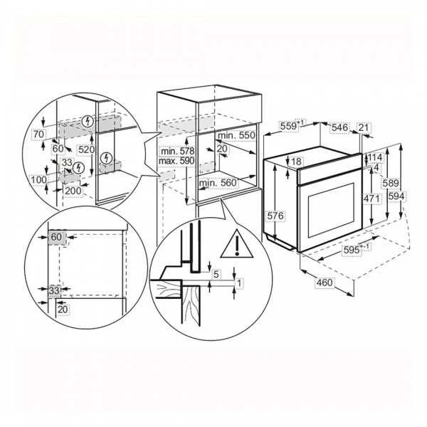 Įmontuojama orkaitė Electrolux MealAssist, LOE9P3XZ