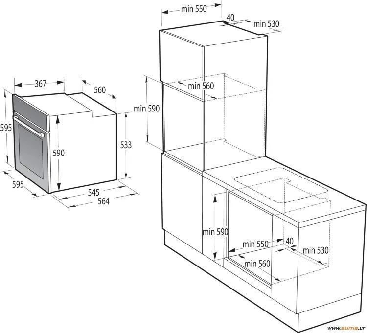Orkaitė Oven GORENJE BOS67372CLI
