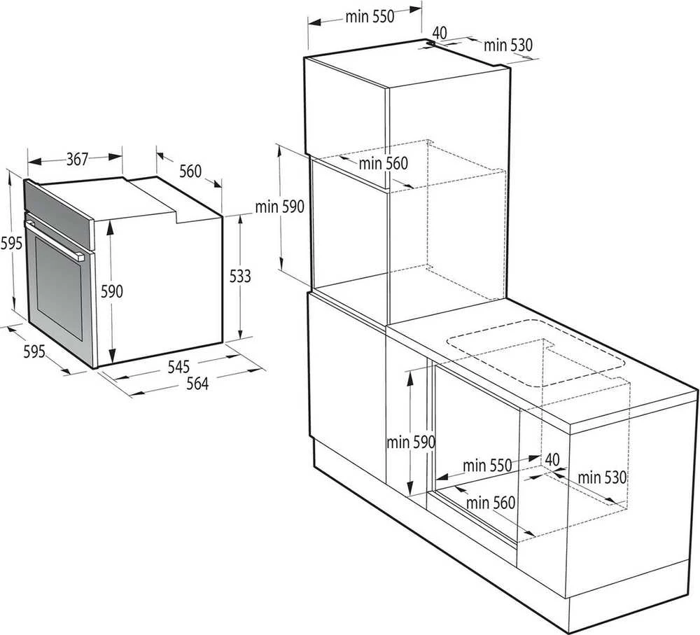 Orkaitė Gorenje BPS6747A06BG