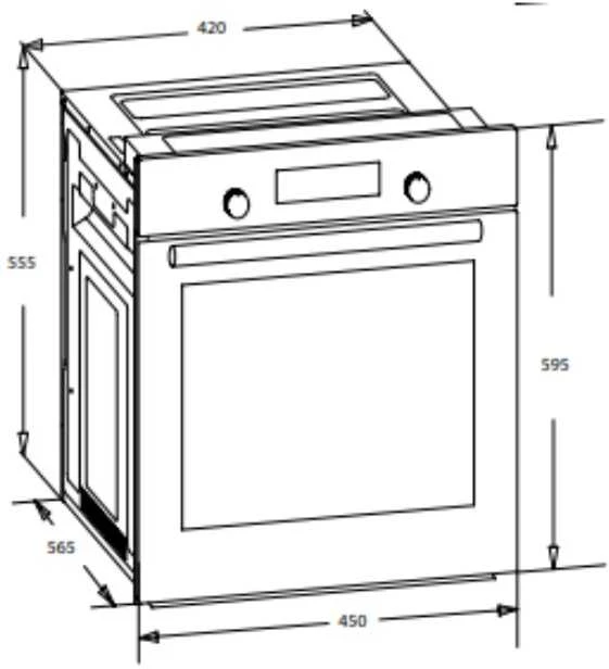 Įmontuojama orkaitė MPM MPM-45-BO-22/W