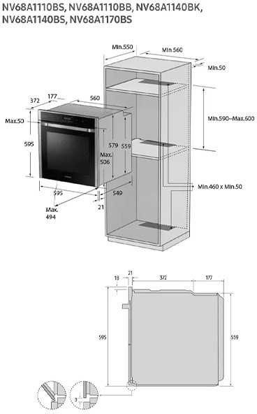 Orkaitė Samsung NV68A1170BS/OL