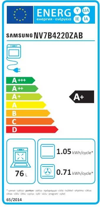 Įmontuojama orkaitė Samsung NV7B4220ZAB