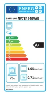 Įmontuojama orkaitė SAMSUNG NV7B4240VAK