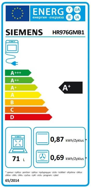 Įmontuojama orkaitė Siemens HR976GMB1