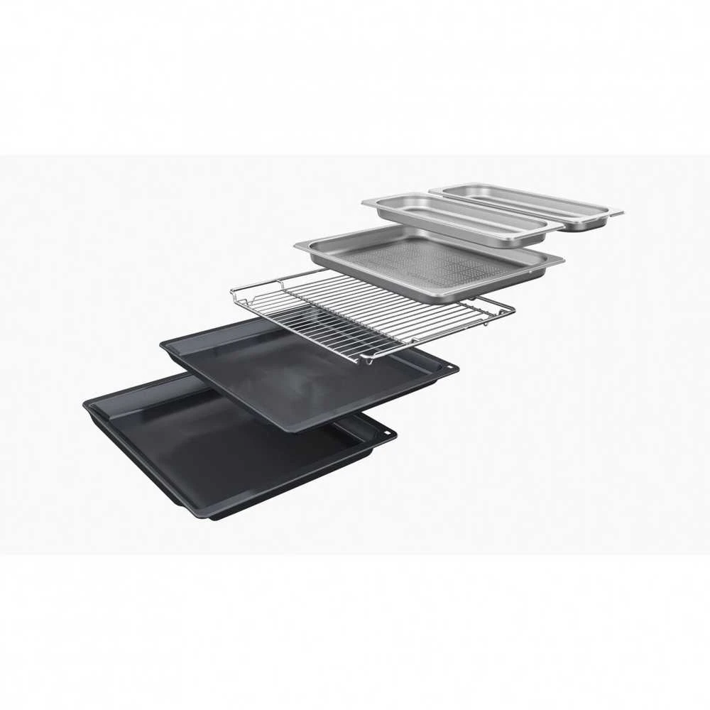 Bosch HSG7364B1 Serija 8, Įmontuojamoji orkaitė su garų funkcija, 60 x 60 cm, Juodas