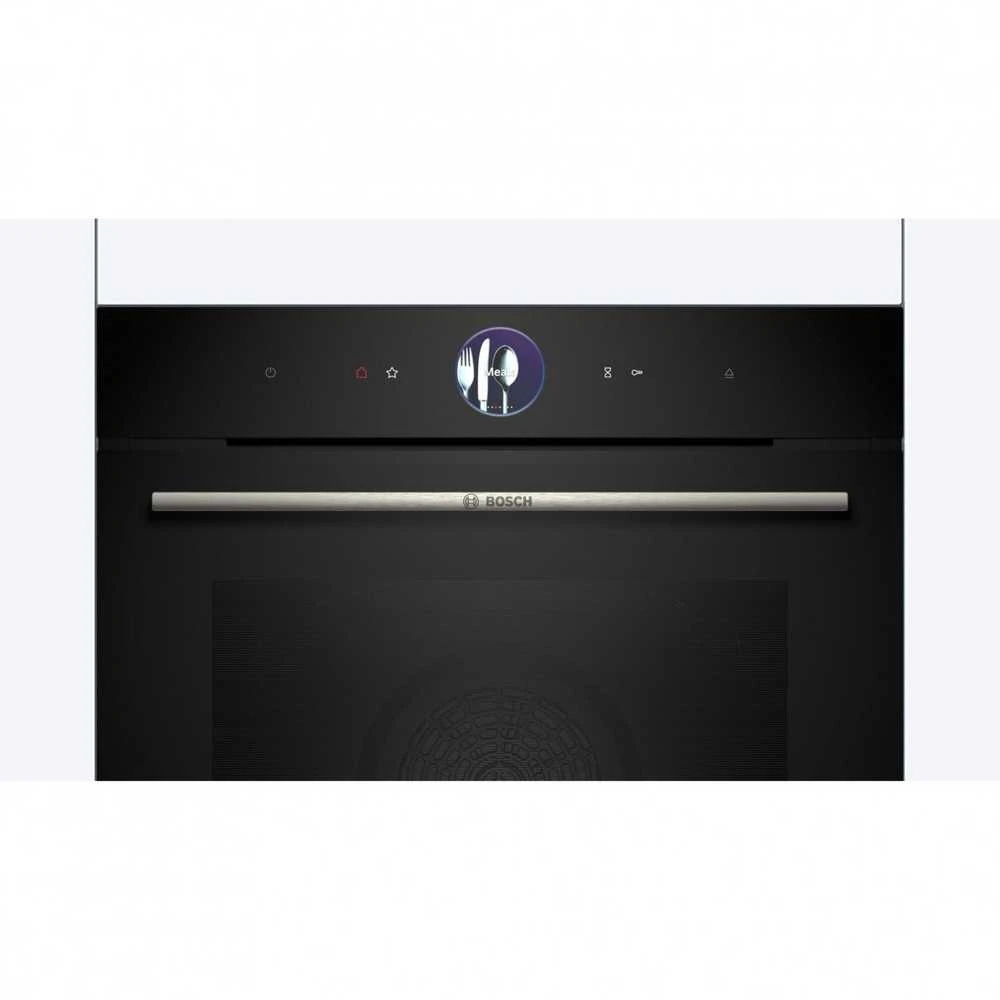 Bosch HSG7364B1 Serija 8, Įmontuojamoji orkaitė su garų funkcija, 60 x 60 cm, Juodas