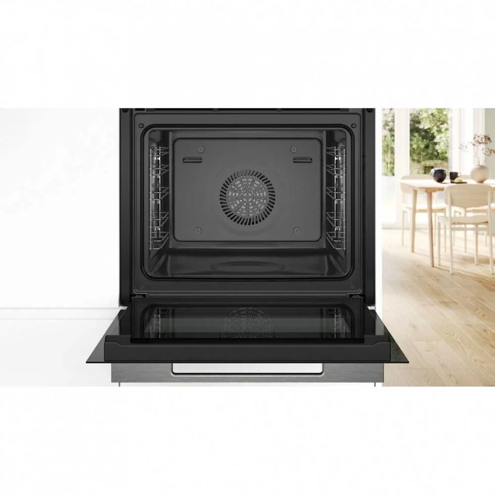 Bosch HSG7364B1 Serija 8, Įmontuojamoji orkaitė su garų funkcija, 60 x 60 cm, Juodas