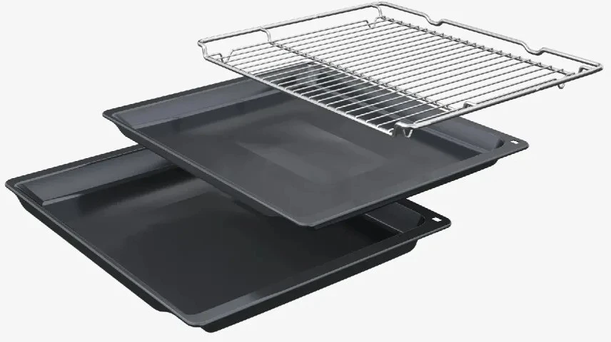 Įmontuojama orkaitė su mikrobangų krosnelės funkcija Bosch 8 serija, HMG776KB1, 67 l
