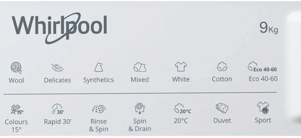 Įmontuojama skalbimo mašina Whirlpool BI WMWG 91485 EU 9kg