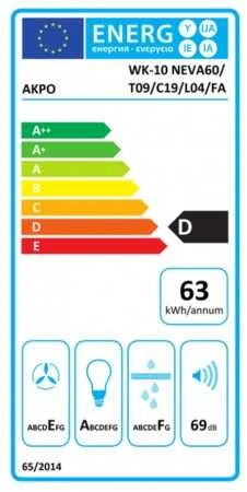 Gartraukis SURINKT GARŲ ĮM WK-10 NEVA 60 WH/WH AKPO