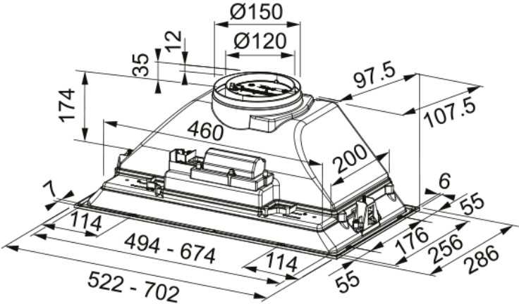 Įmontuojamas gartraukis Franke FBI 525 XS 305.0599.507