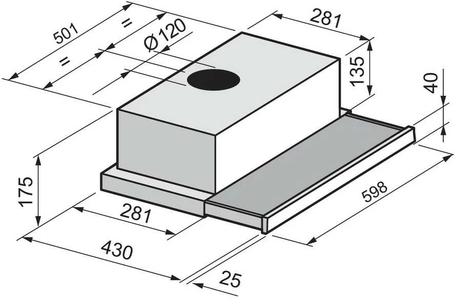 Įmontuojamas gartraukis FREGGIA CHS46W