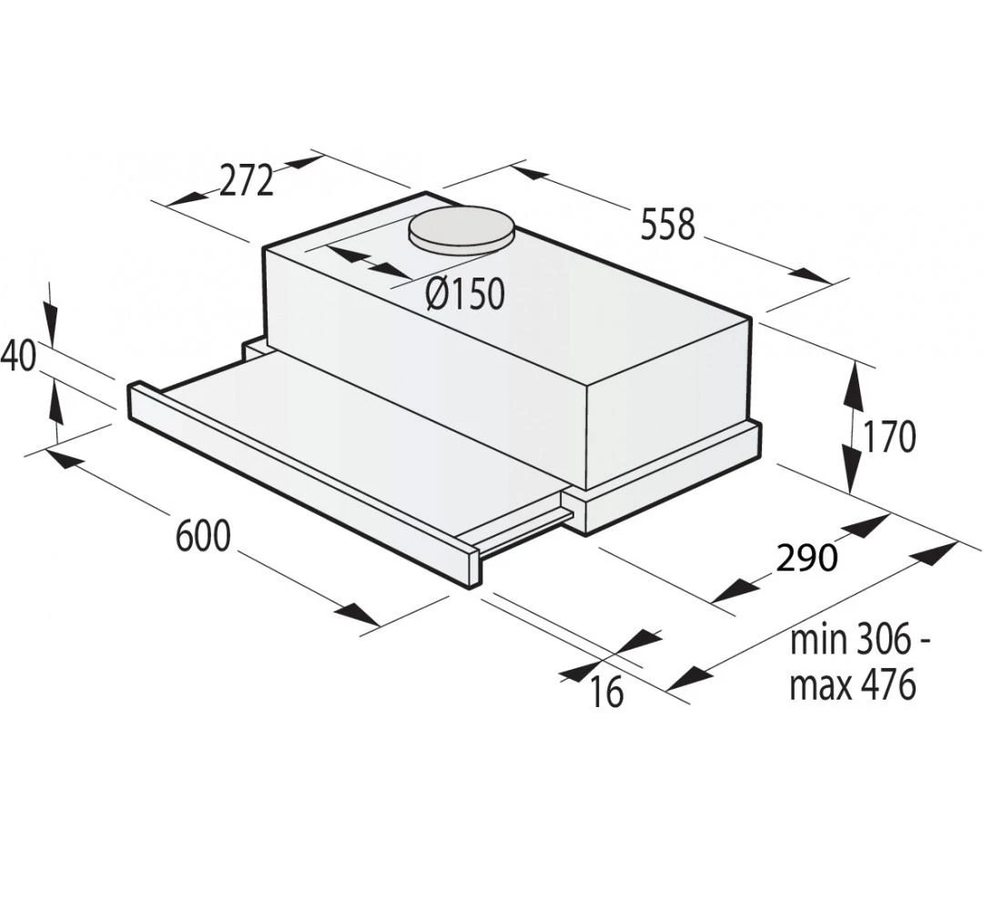Gartraukis Gorenje Kapotas DEGA TH62E4BG