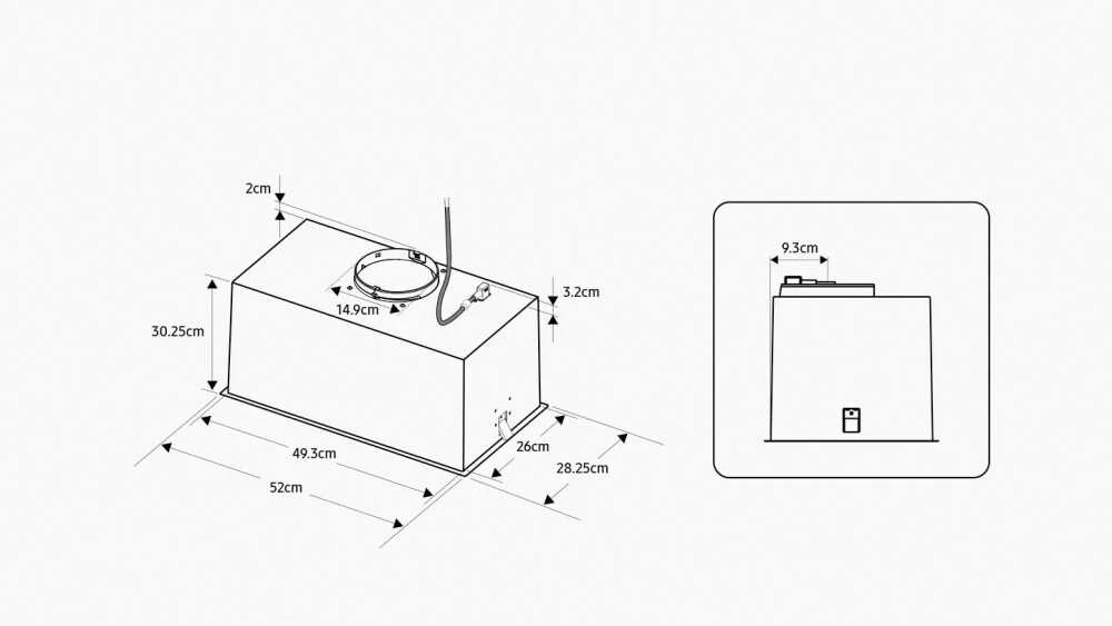 Įmontuojamas gartraukis SAMSUNG NK52FG455CS