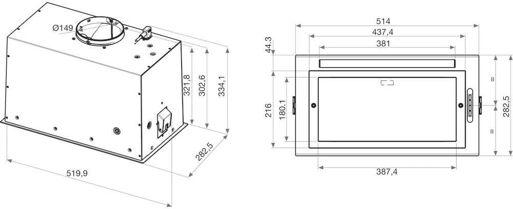 Įmontuojamas gartraukis Whirlpool WCT3 63F LTK