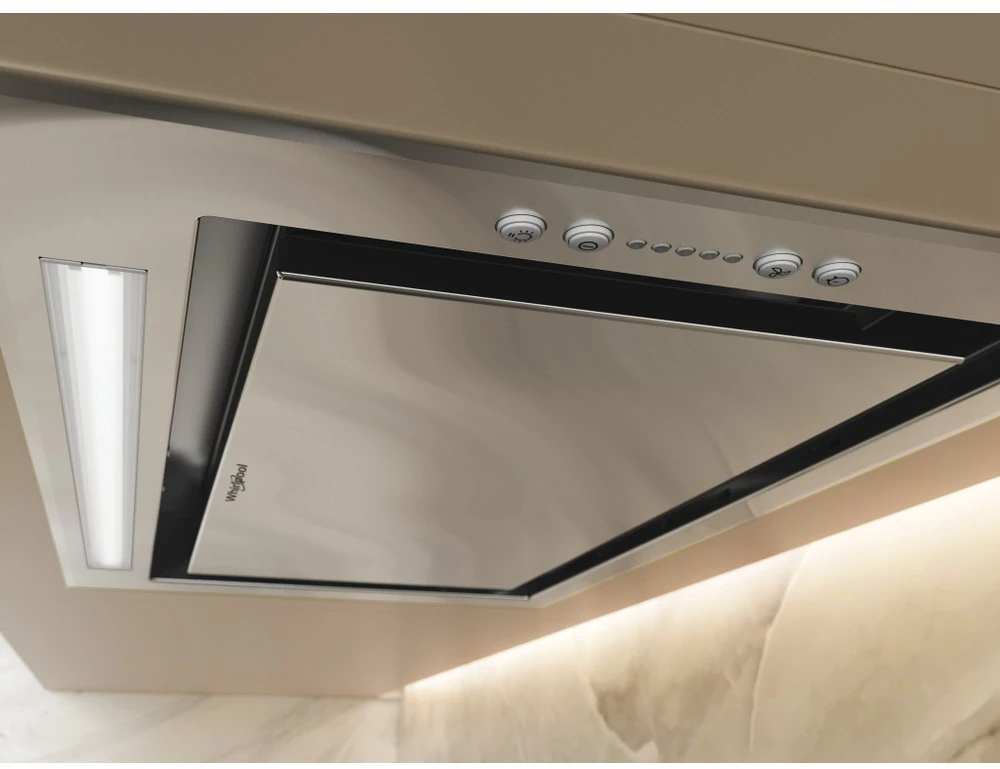 „Whirlpool“ gartraukis | WCT3 63F LTX | Įmontuojamas | Energijos vartojimo efektyvumo klasė B | Plotis 51,4 cm | 430 m³/h | Elektroninis | LED | Nerūdijantis plienas