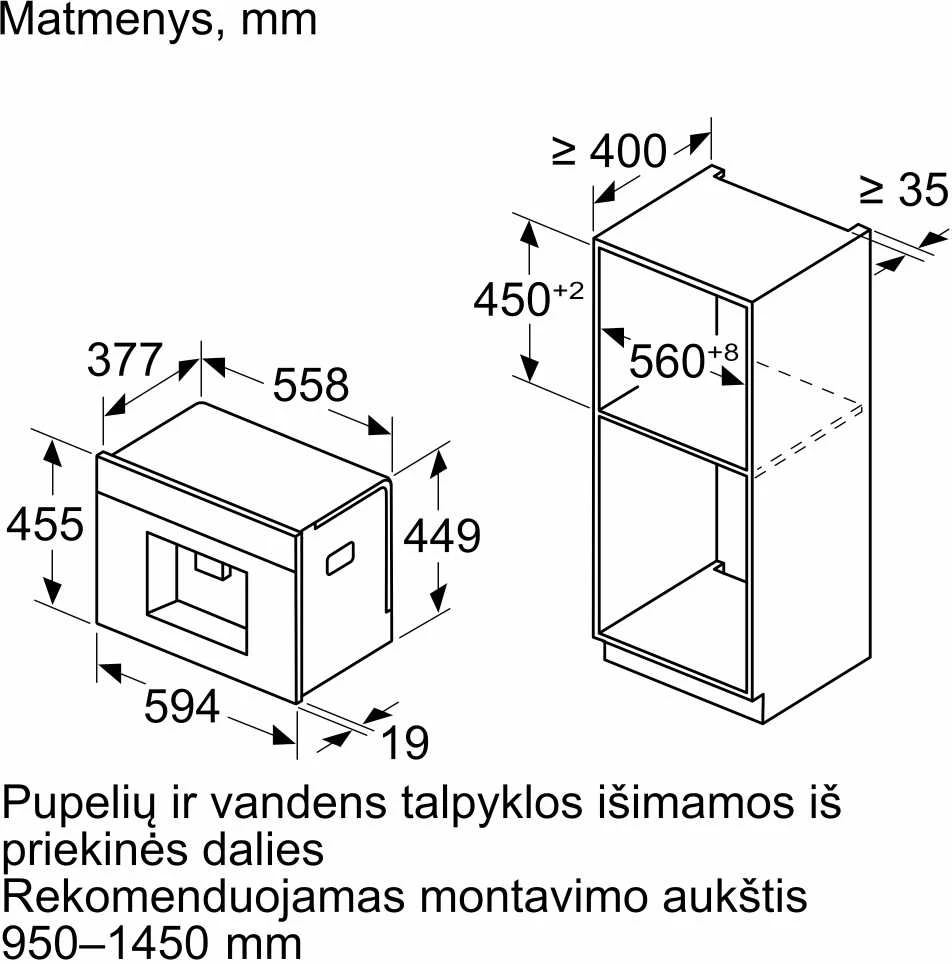 Įmontuojamas kavos aparatas Bosch CTL9181B0