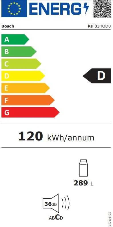 Įmontuojamas šaldytuvas Bosch KIF81HOD0