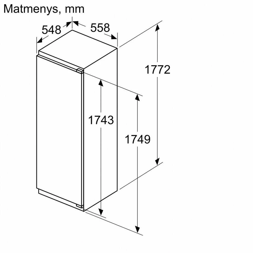 Įmontuojamasis šaldytuvas Bosch KIR81ADD0