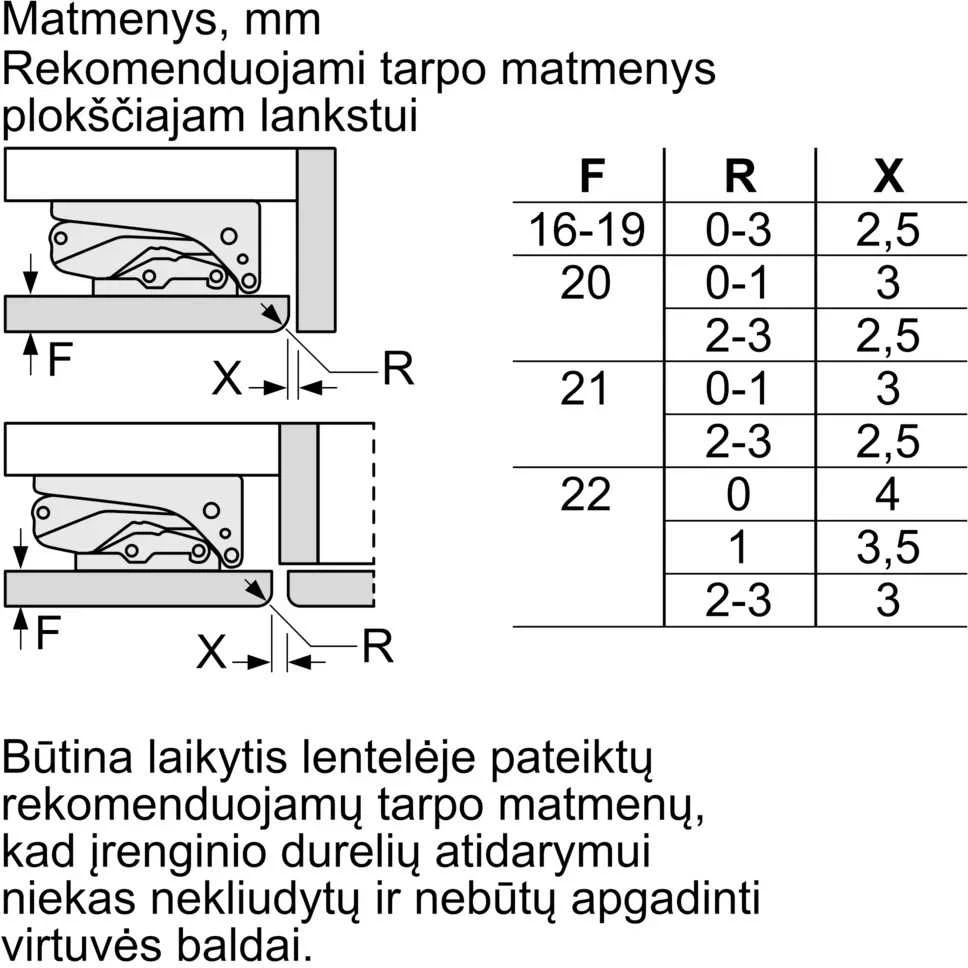 Įmontuojamas šaldytuvas Bosch KUR21ADE0