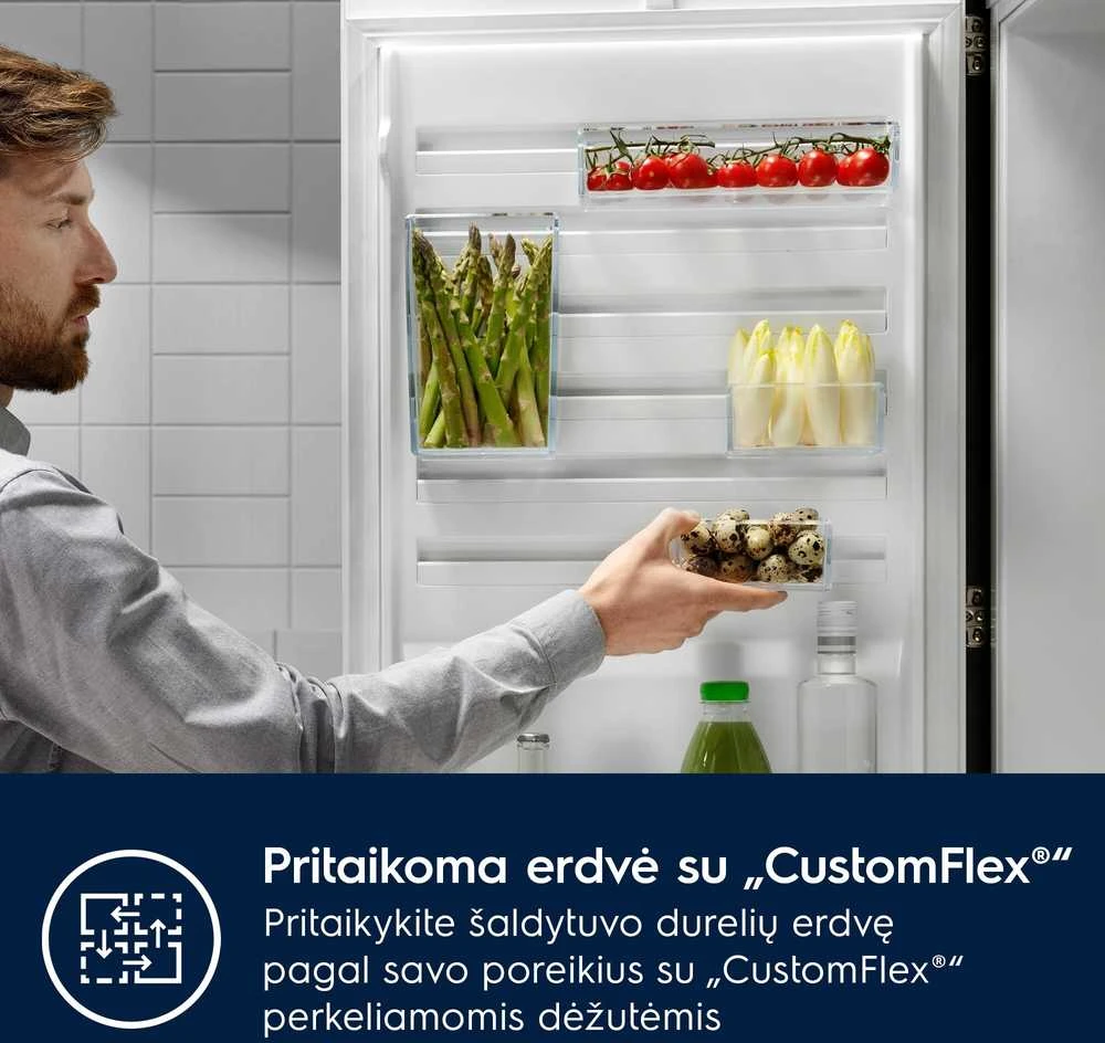Įmontuojamas šaldytuvas Electrolux 600, TwinTech, ENCMUSP9S