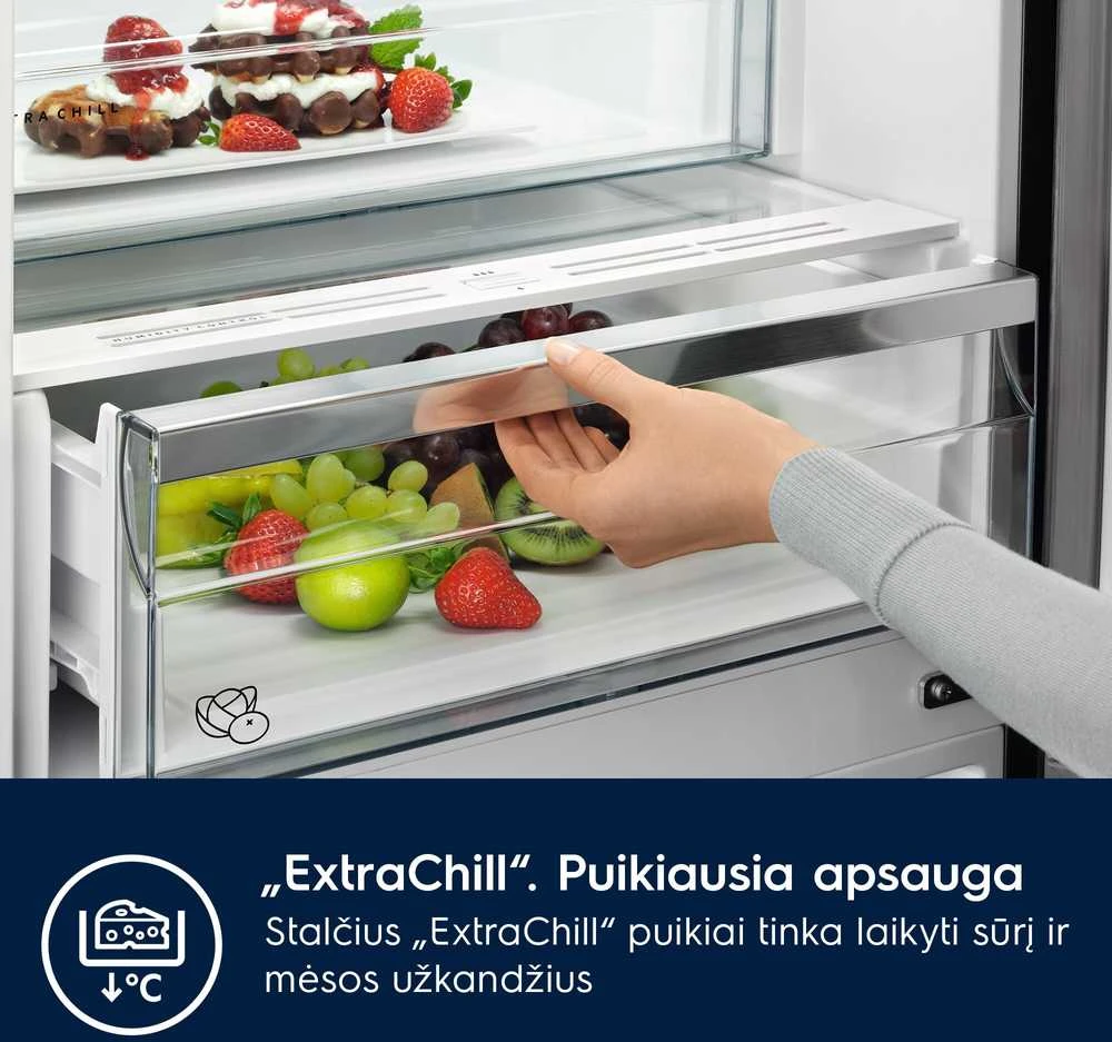 Įmontuojamas šaldytuvas Electrolux 600, TwinTech, ENCMUSP9S