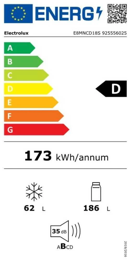 Šaldytuvas Electrolux E8MNCD18S