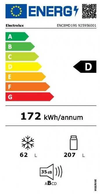 Įmontuojamas šaldytuvas ELECTROLUX ENC8MD19S