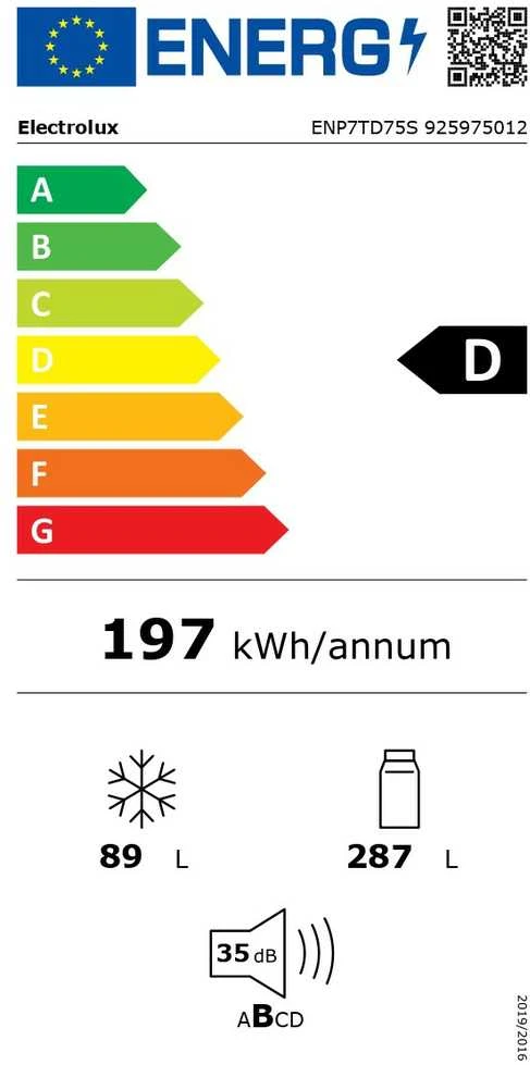 Šaldytuvas Electrolux ENP7TD75S