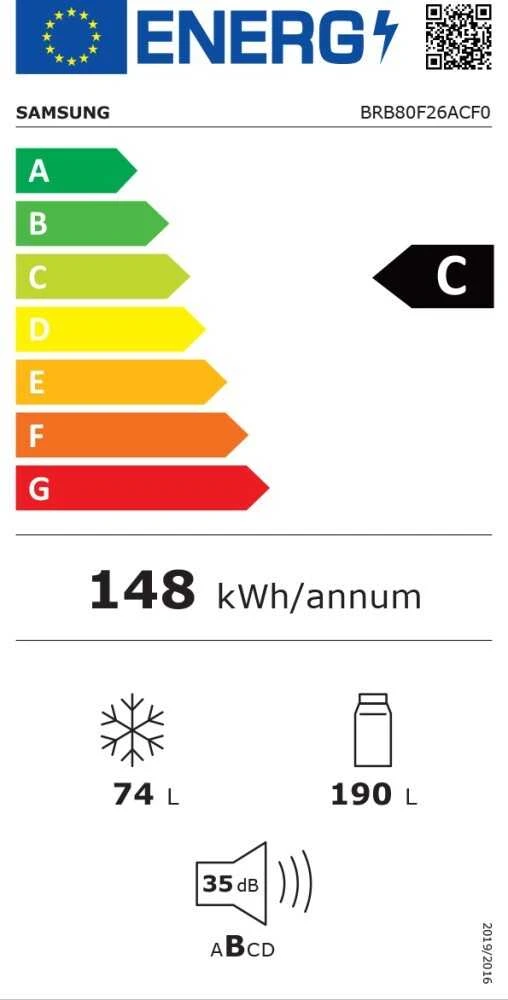 Šaldytuvas Samsung BRB80F26ACF0EO