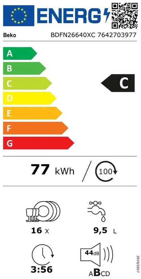 Indaplovė BEKO BDFN26640XC