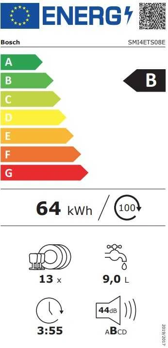 Indaplovė Bosch SMI4ETS08E