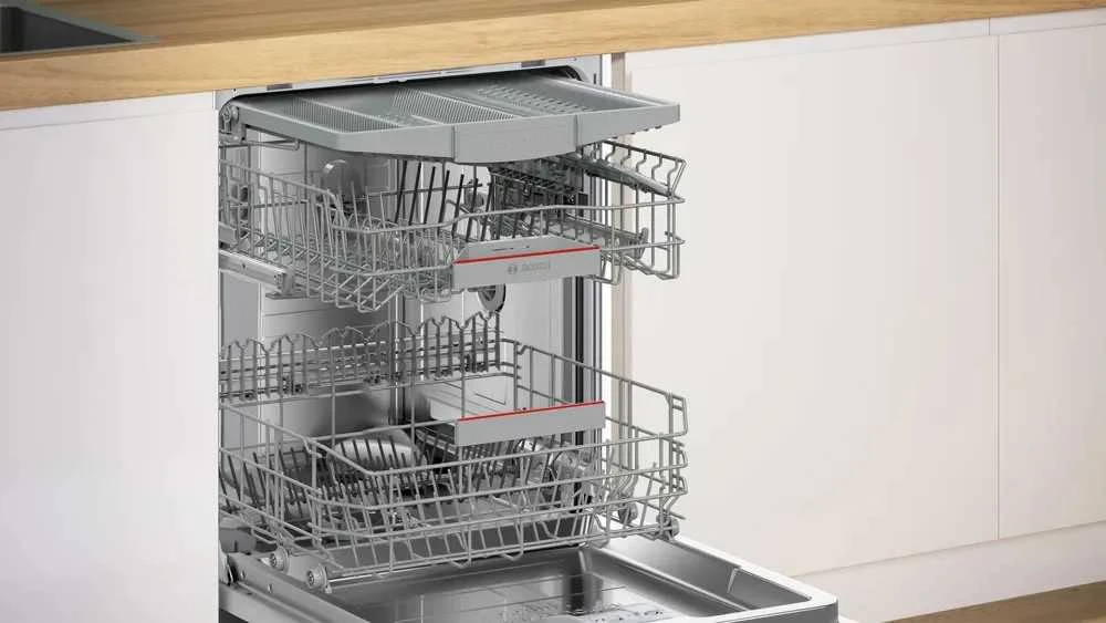 Bosch SMU6ZCS10S Serija 6, Indaplovė, montuojama iš apačios, 60 cm, Šlifuotas plienas