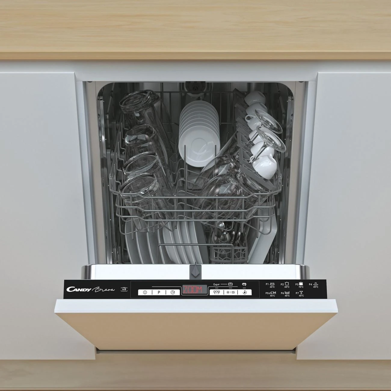 Candy Saldainiai Indaplovė | CDIH 2D949 | Įmontuotas | Plotis 44,8 cm | Patalpų skaičius 9 | Programų skaičius 7 | Energijos vartojimo efektyvumo klasė E | Ekranas | AquaStop funkcija | Netaikoma
