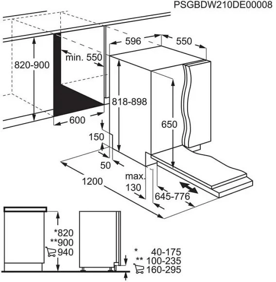 Indaplovė ELECTROLUX E62LD210S