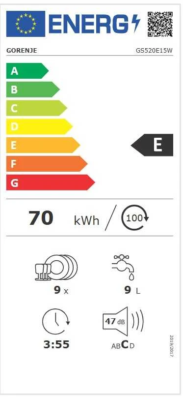 Indaplovė GORENJE GS520E15W