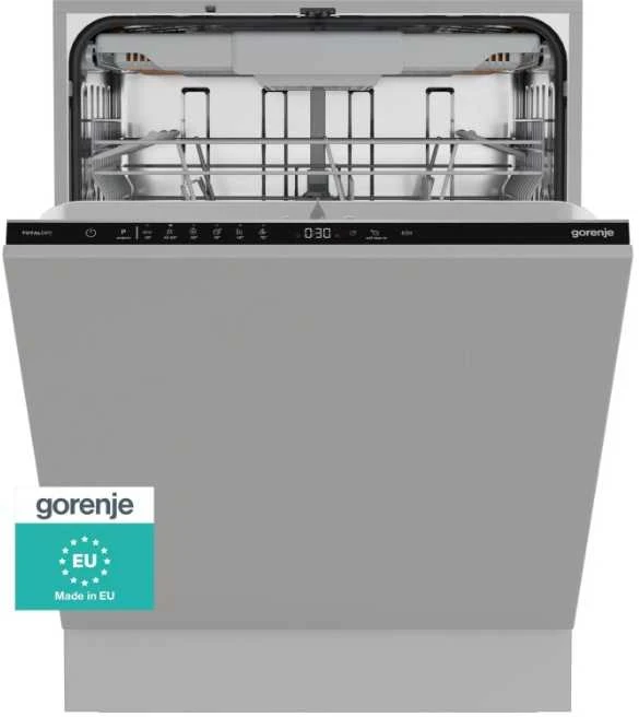 Gorenje Indaplovė | GV16D5 | Built-in | Plotis 59.8 cm | Number of place settings 16 | Number of programs 6 | Energy efficiency class D | Ekranas | AquaStop function
